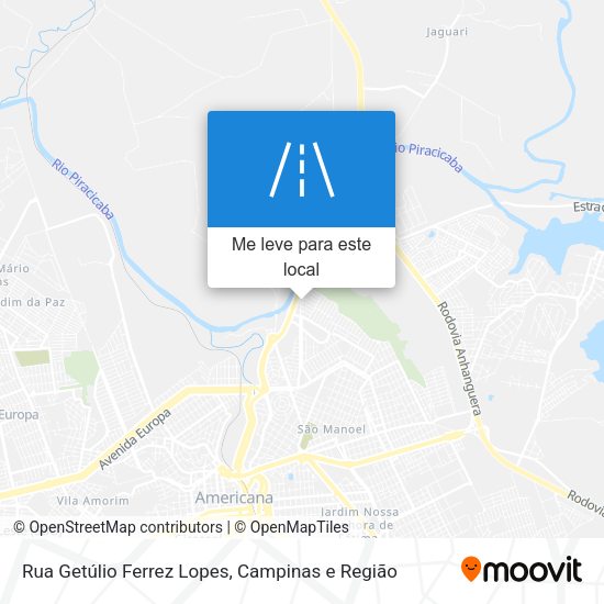 Rua Getúlio Ferrez Lopes mapa
