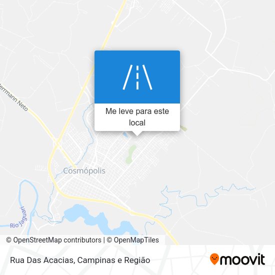 Rua Das Acacias mapa