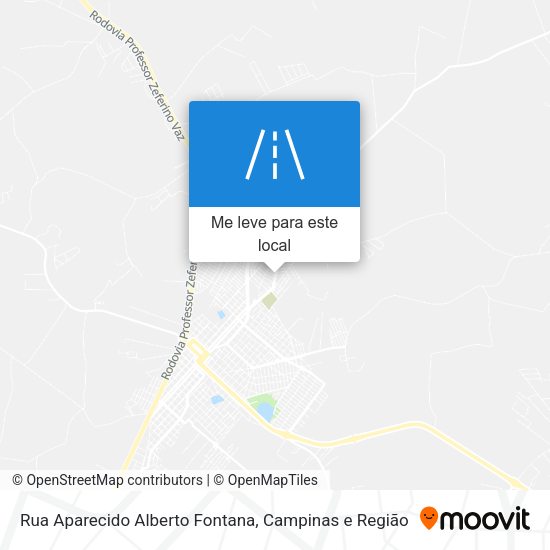 Rua Aparecido Alberto Fontana mapa