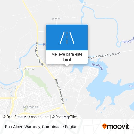 Rua Alceu Wamosy mapa