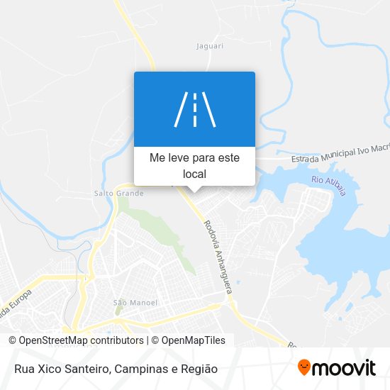Rua Xico Santeiro mapa