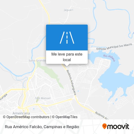 Rua Américo Falcão mapa