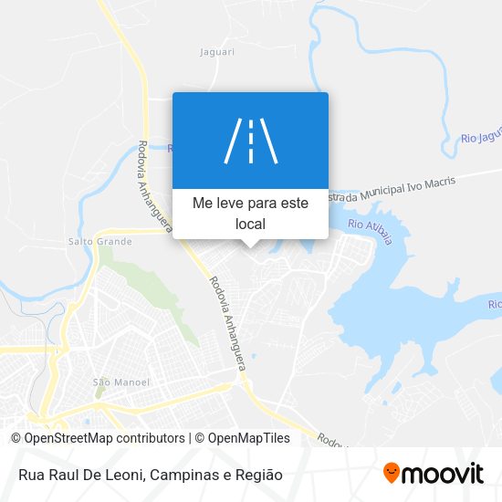 Rua Raul De Leoni mapa