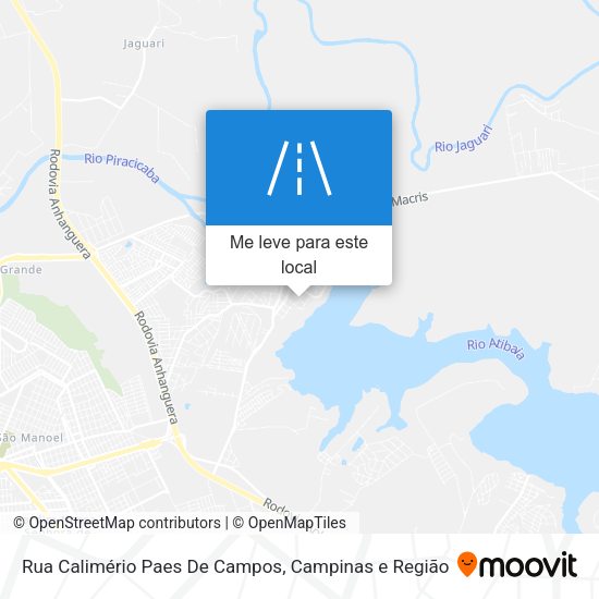 Rua Calimério Paes De Campos mapa