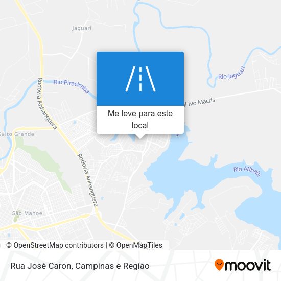 Rua José Caron mapa