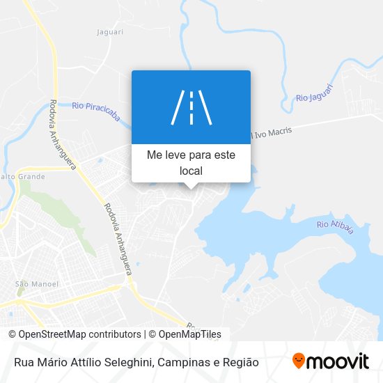 Rua Mário Attílio Seleghini mapa