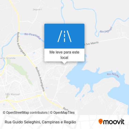 Rua Guido Seleghini mapa