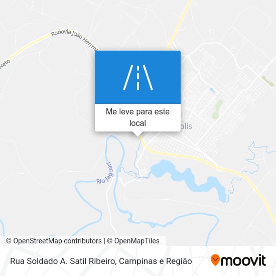 Rua Soldado A. Satil Ribeiro mapa