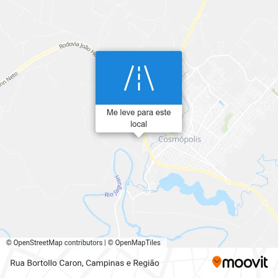 Rua Bortollo Caron mapa