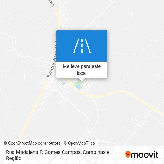 Rua Madalena P. Gomes Campos mapa