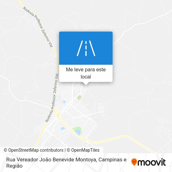 Rua Vereador João Benevide Montoya mapa