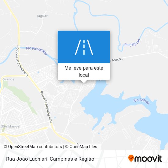 Rua João Luchiari mapa