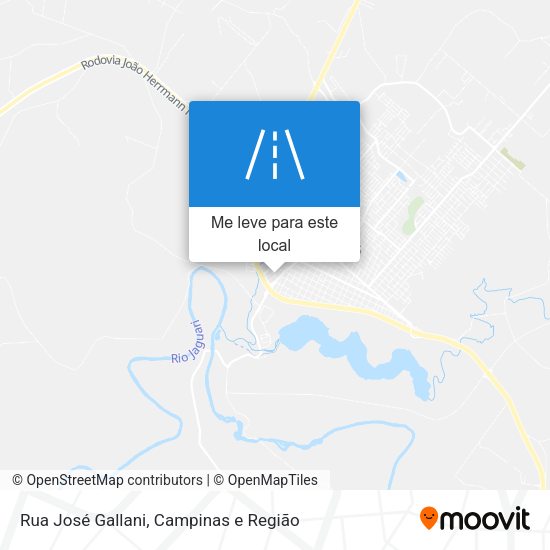 Rua José Gallani mapa