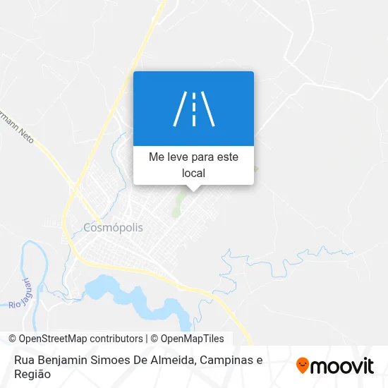 Rua Benjamin Simoes De Almeida mapa