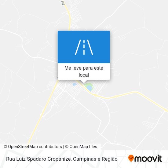 Rua Luiz Spadaro Cropanize mapa