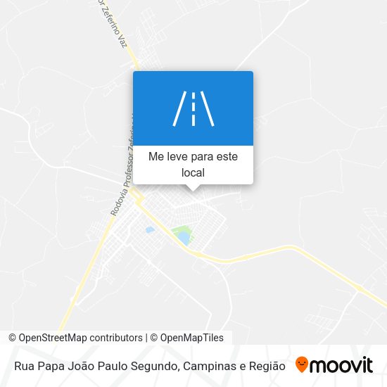 Rua Papa João Paulo Segundo mapa