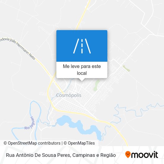 Rua Antônio De Sousa Peres mapa
