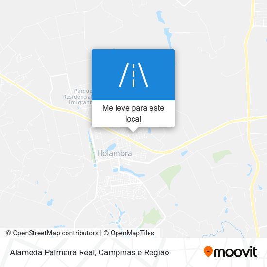 Alameda Palmeira Real mapa