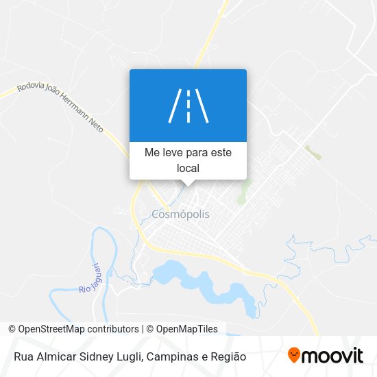 Rua Almicar Sidney Lugli mapa