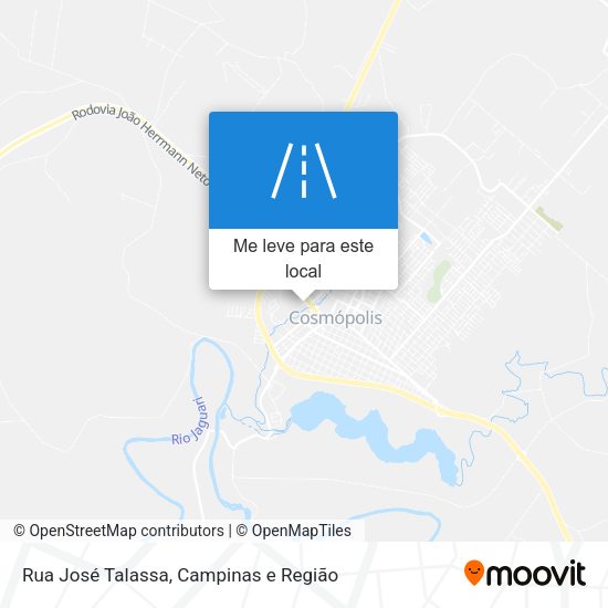 Rua José Talassa mapa