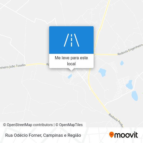 Rua Odécio Forner mapa
