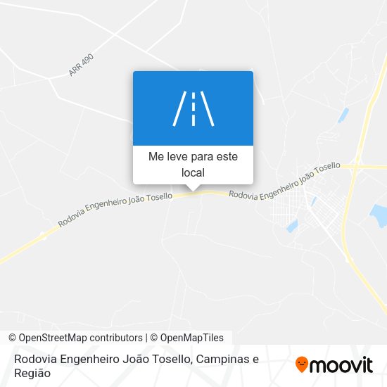 Rodovia Engenheiro João Tosello mapa