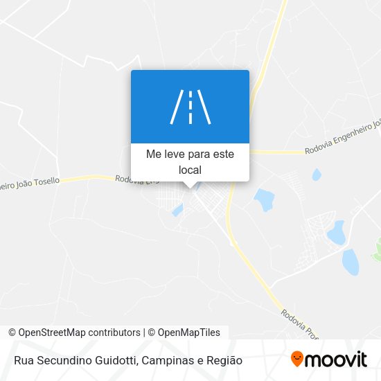 Rua Secundino Guidotti mapa