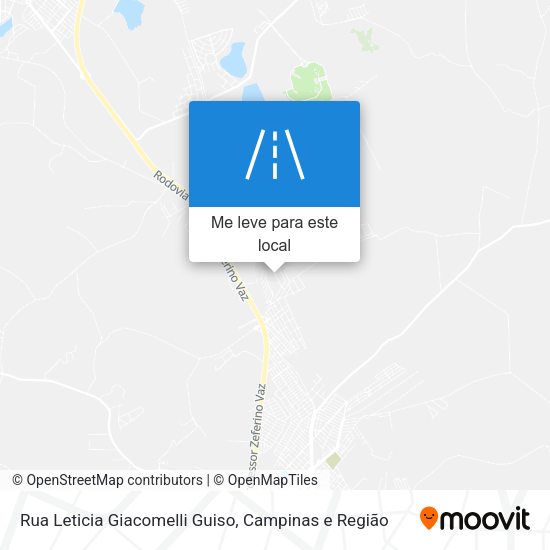 Rua Leticia Giacomelli Guiso mapa
