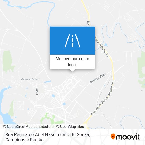 Rua Reginaldo Abel Nascimento De Souza mapa