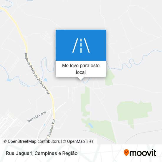 Rua Jaguari mapa