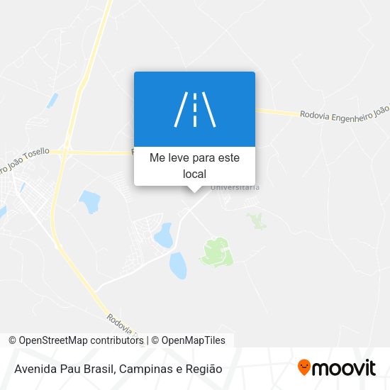 Avenida Pau Brasil mapa