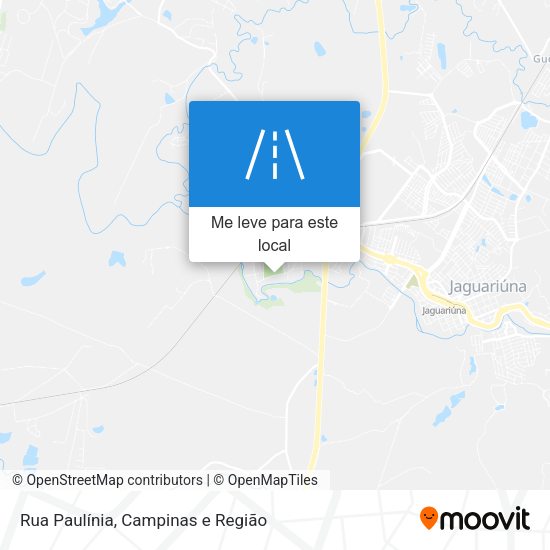 Rua Paulínia mapa