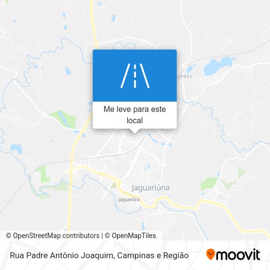 Rua Padre Antônio Joaquim mapa