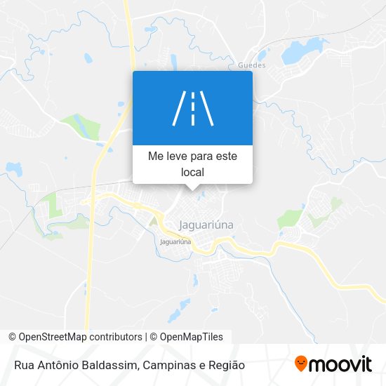 Rua Antônio Baldassim mapa