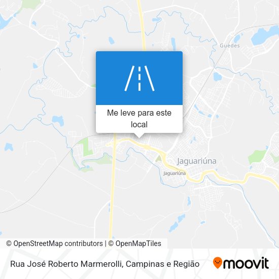 Rua  José Roberto Marmerolli mapa