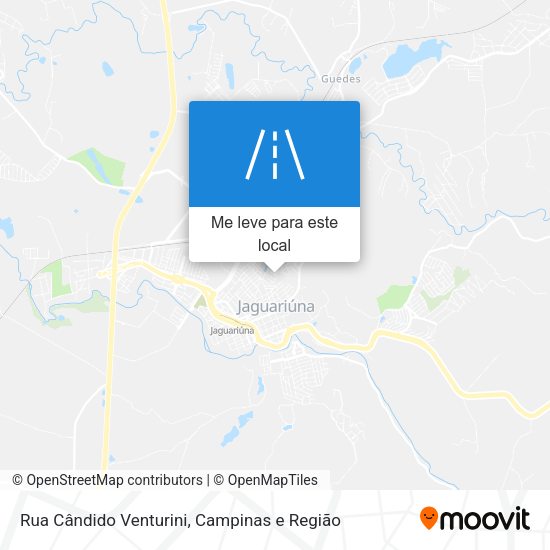 Rua Cândido Venturini mapa