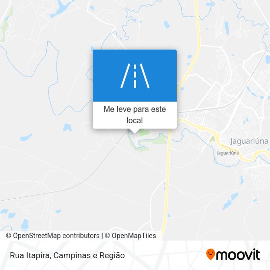 Rua Itapira mapa