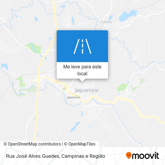 Rua José Alves Guedes mapa
