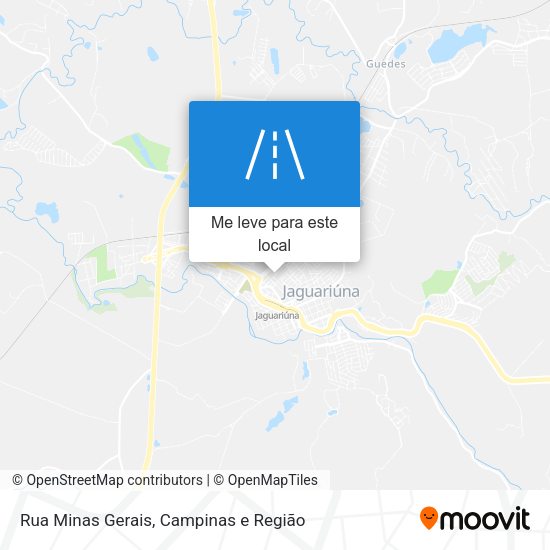 Rua Minas Gerais mapa