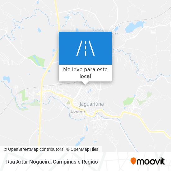 Rua Artur Nogueira mapa