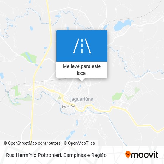 Rua Hermínio Poltronieri mapa