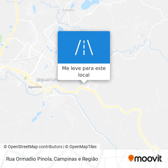 Rua Ormadio Pinola mapa