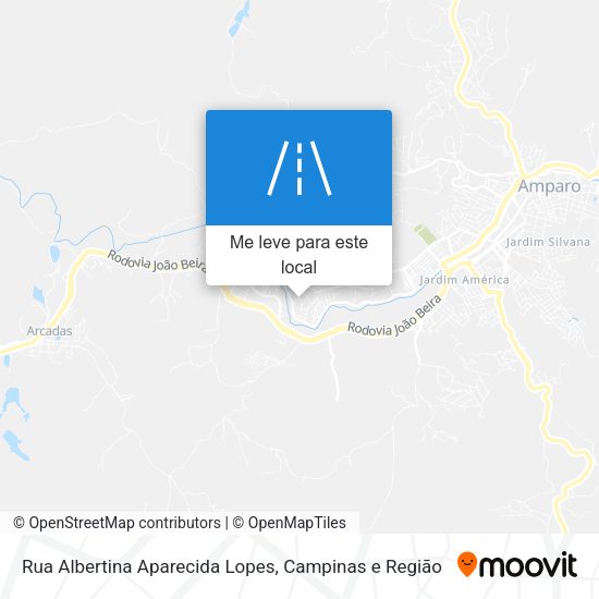 Rua Albertina Aparecida Lopes mapa
