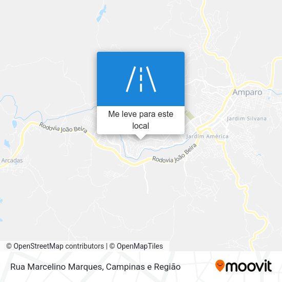 Rua Marcelino Marques mapa