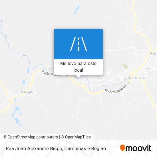 Rua João Alexandre Bispo mapa