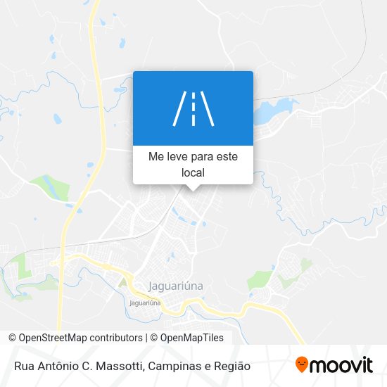 Rua Antônio C. Massotti mapa