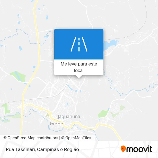 Rua Tassinari mapa