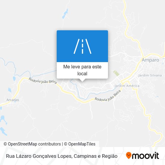 Rua Lázaro Gonçalves Lopes mapa