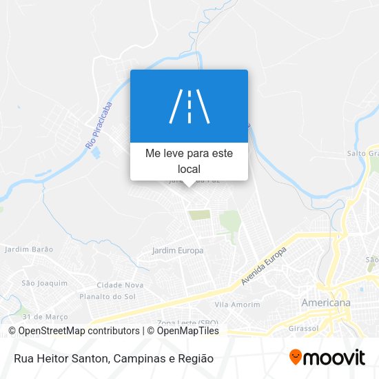 Rua Heitor Santon mapa