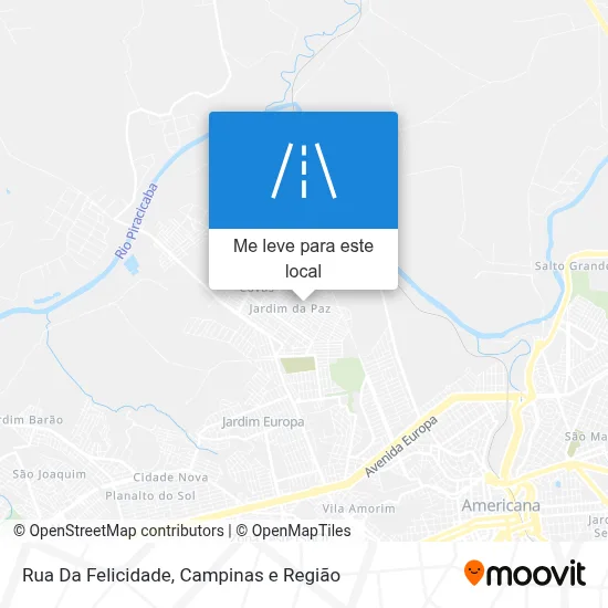 Rua Da Felicidade mapa